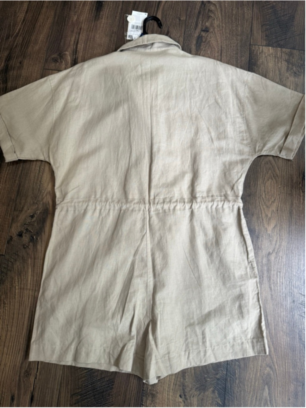 New Mango Linen Utility Romper Small - Picture 7 of 8